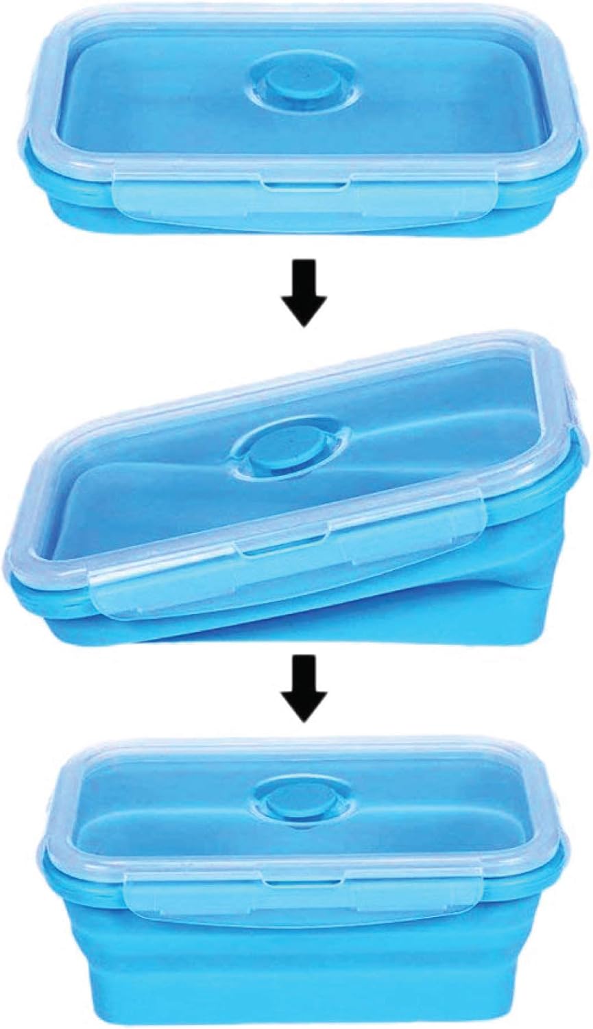  Collapsible silicone food storage