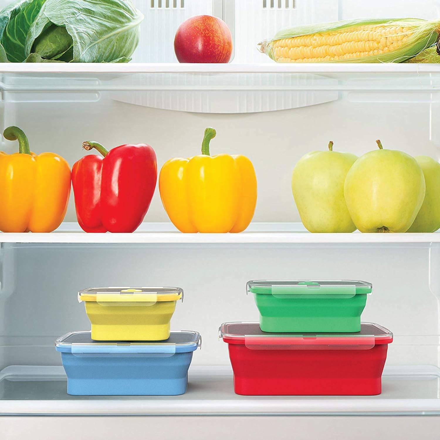  Collapsible silicone food storage