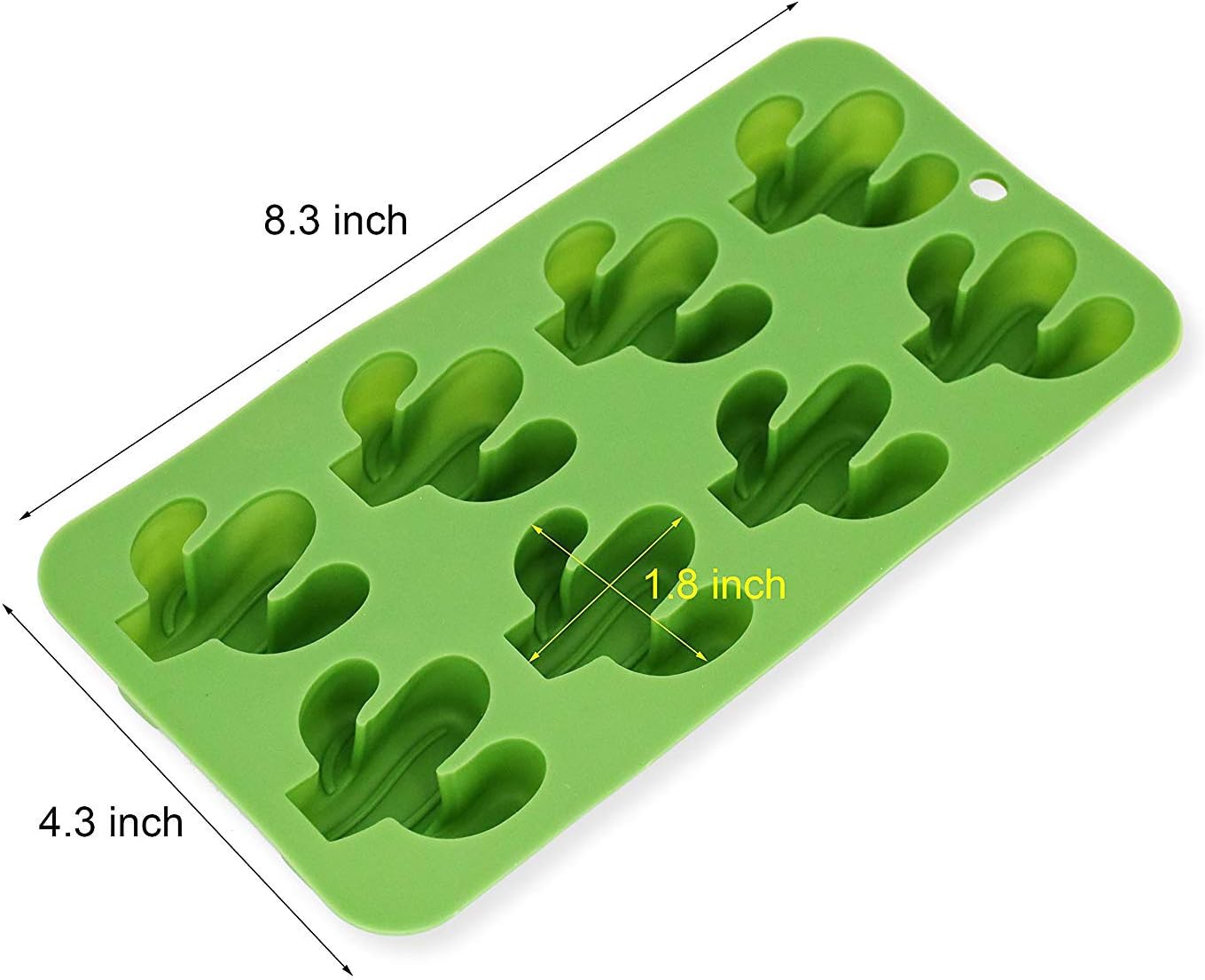Fewo 8-Cavity Cactus Ice Cube Tray